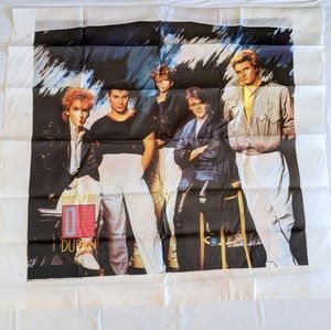 Vintage Rare Duran Duran New Wave Pop Music Retro 80s Wall Tapestry with Sleeve